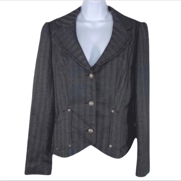 ATELIER striped floral lined jacket 6 - Picture 1 of 11